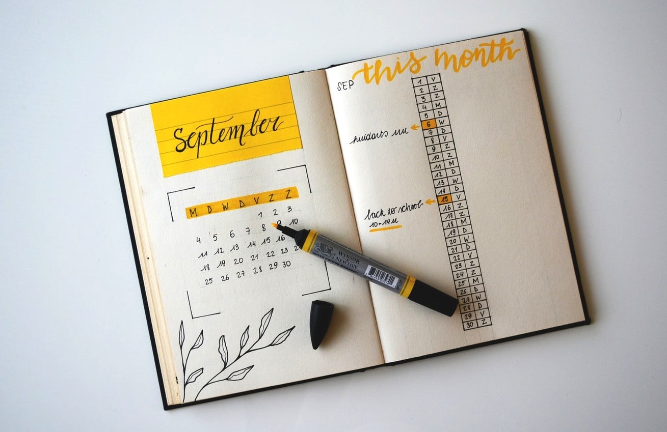 bullet journal monthly cover page ideas