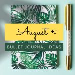 august bullet journal spreads
