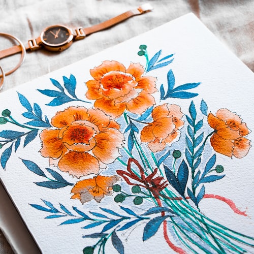 easy things to paint flowers