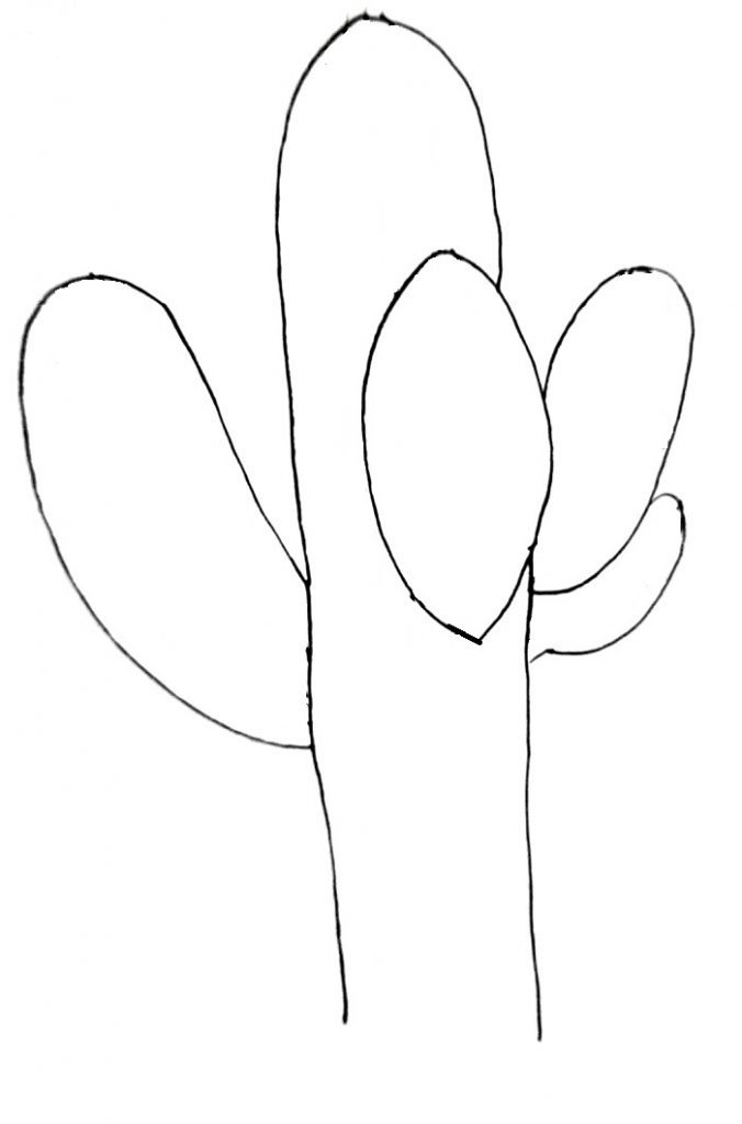 How To Draw A Cactus Step 4