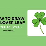 how to draw a clover leaf step by step