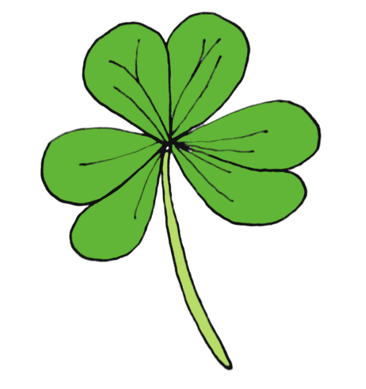 How To Draw A Clover Leaf