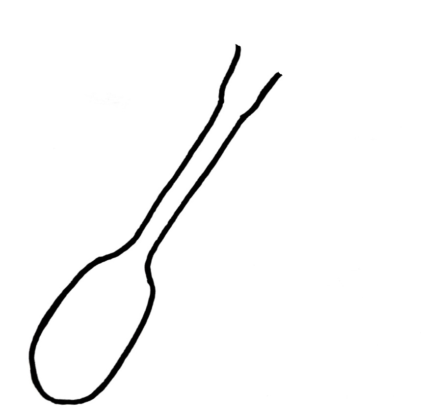 how to draw a spoon step 4
