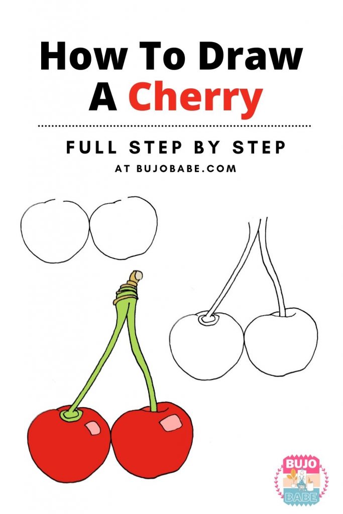 cherry drawing tutorial