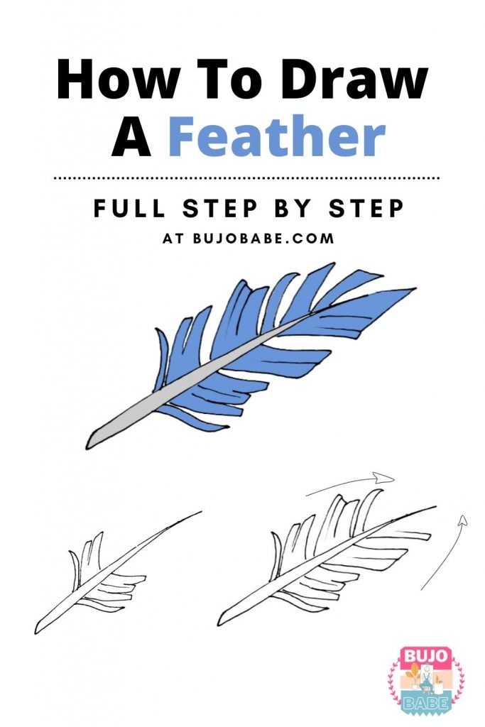 feather drawing tutorial