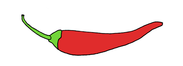 how to draw a hot pepper Step 6