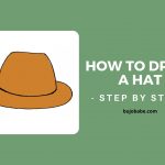 how to draw a hat step by step