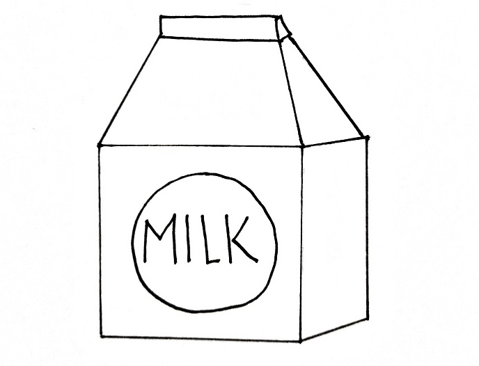 How To Draw A Milk Carton Step 7