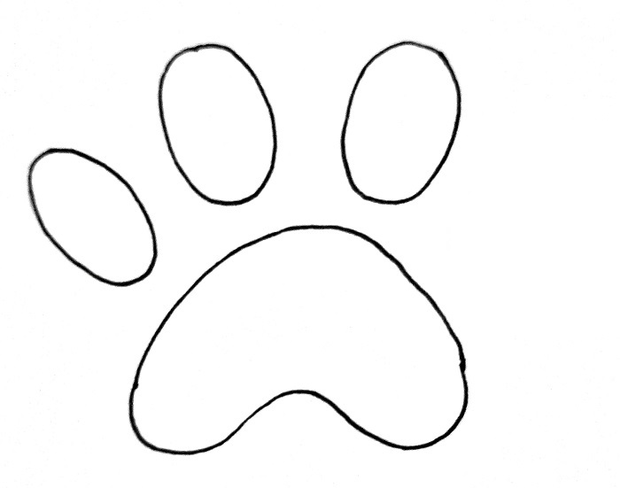 How To Draw A Paw Print Step 4