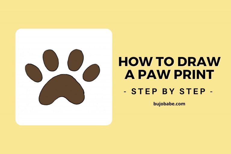 How To Draw A Paw Print Step By Step