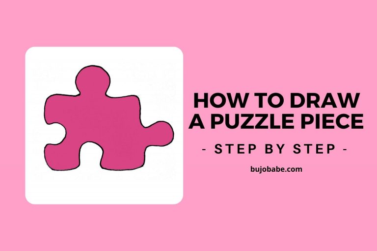 How To Draw A Puzzle Piece (Easy Drawing Tutorial)