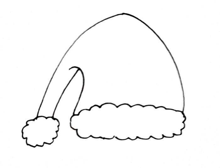 How To Draw A Santa Hat Step 5