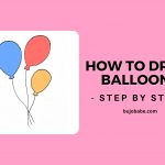 how to draw balloons step by step