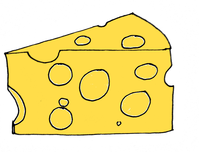 How To Draw Cheese Step 8