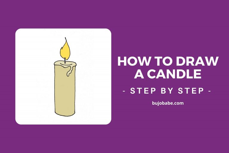 How To Draw A Candle (Easy Step By Step Tutorial