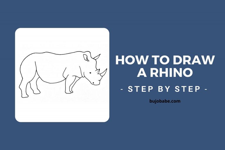 How To Draw A Rhino (Easy Step By Step Tutorial