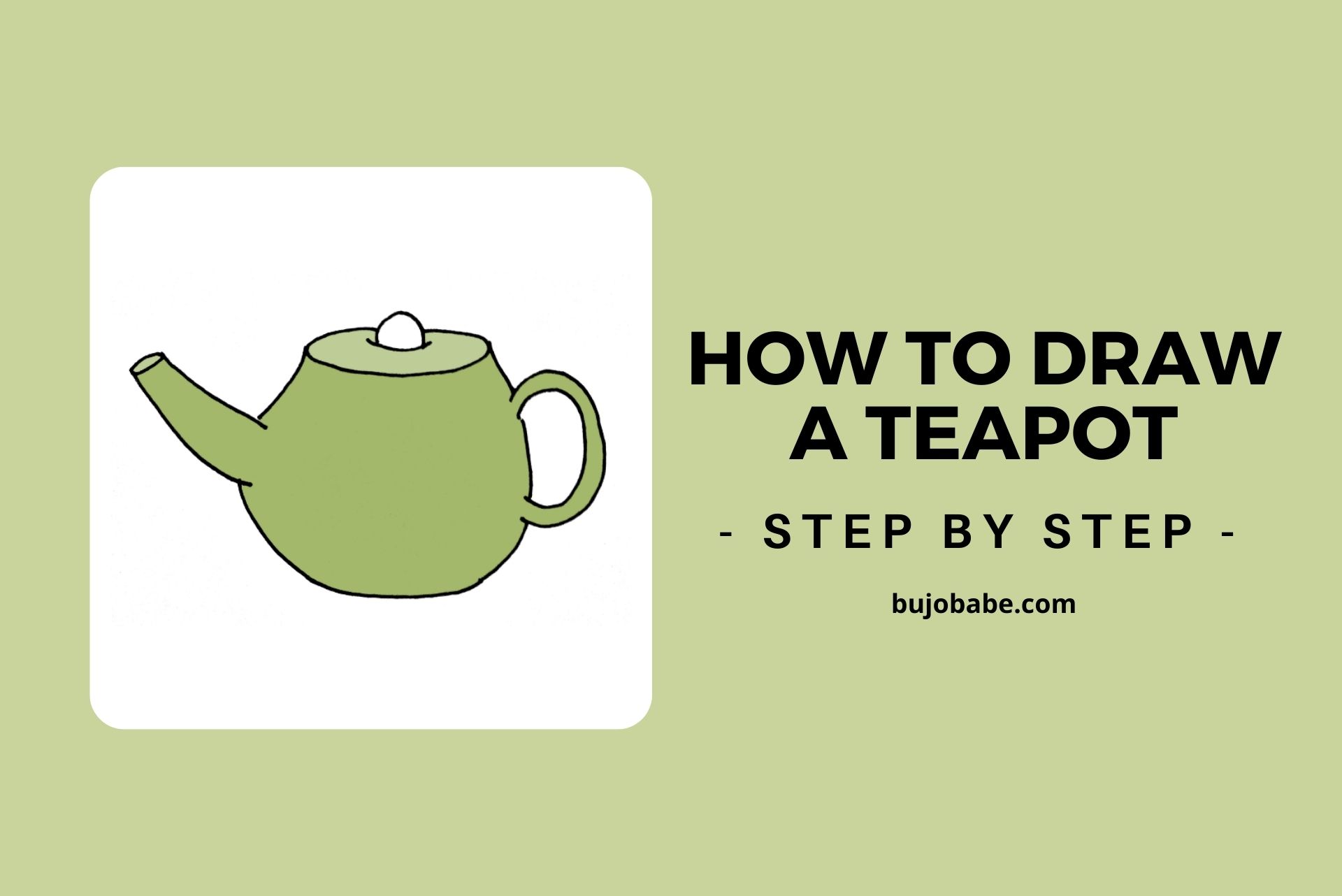 How To Draw A Tea Pot