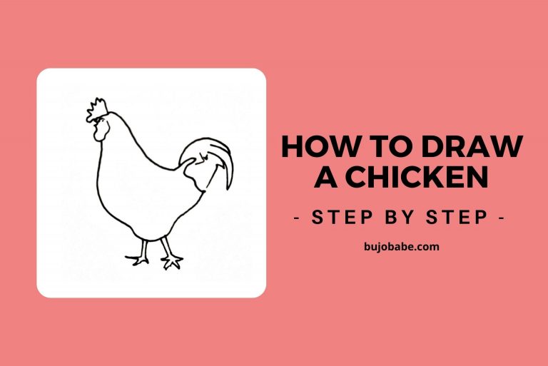How To Draw A Chicken Step By Step (Easy Drawing Guide)