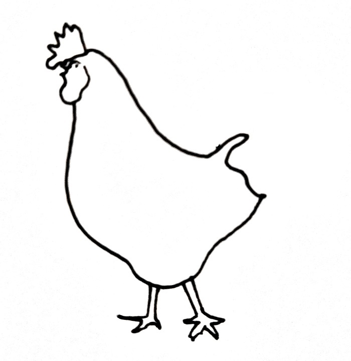 How To Draw A Chicken Step 5