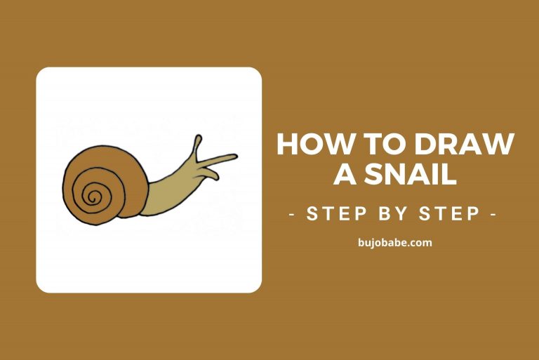 How To Draw A Snail Step By Step (Easy Tutorial)